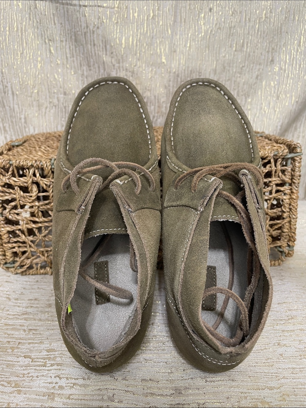 Olukai Poko Women’s Suede Ankle Shoes Sz 10